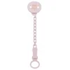 Image de CHICCO, Clip Attache-sucette Avec Chaînette, Rose