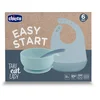Image de CHICCO, Set De Repas En Silicone 6m+, Bleu