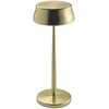 Image de Zafferano, Lampe Sister Light Wi-Fi, Lampe de Table Rechargeable et Sans Fil avec Contrôle à Distance, pour Salon et Extérieur, Variateur à Étapes, 2200-4000 K, Hauteur 32,8 cm, Couleur Or