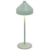 Image de Zafferano, Lampe Amelie, Lampe de Table Rechargeable Sans Fil avec Contrôle Tactile, Convient pour Salon et Extérieur, Variateur, 2200-3000 K, Hauteur 34 cm, Couleur Vert Feuille