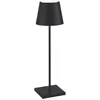 Image de Zafferano, Poldina Pro, Lampe de Table Rechargeable et Sans Fil avec Contrôle Tactile, Utilisable également comme Lampe d'Extérieur, Dimmer 2200-3000 K, Hauteur 38 cm, Couleur Noir