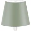 Image de Zafferano, Lampe Poldina Stopper, Lampe-Capuchon Rechargeable Sans Fil avec Contrôle Tactile, Convient pour Salon et Extérieur, Variateur, 2200-3000 K, Hauteur 11 cm, Couleur Sauge