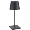 Image de Zafferano, Poldina Pro Mini, Lampe de Table Rechargeable et Sans Fil avec Contrôle Tactile, Utilisable également comme Lampe d'Extérieur, Dimmer 2200-3000 K, Hauteur 30 cm, Couleur Gris Foncé