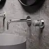 Image de Teorema LAB Robinet de lavabo mural, avec structure en losange élégante, longueur : 190 mm, pour corps encastré, 9JC16CR,