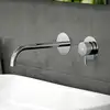 Image de Teorema JABIL Robinet mural de lavabo, longueur : 220 mm, pour corps encastré, 73C16CR,