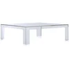 Image de Kartell Invisible Table, Table Basse en PMMA, Cristal, 31,5Hx100x100 cm