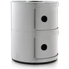 Image de Kartell Componibili, Conteneur 2 éléments, Chrome, Base Ronde