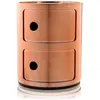 Image de Kartell Componibili, Conteneur 2 éléments, Cuivre, Base Ronde