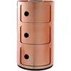 Image de Kartell Componibili, Conteneur 3 éléments, Cuivre, Base ronde