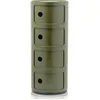 Image de Kartell Componibili, Conteneur 4 éléments, Vert, Base Ronde