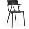 Image de Kartell A.I. Chaise, Noir, Lot de 2