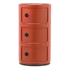Image de Kartell Componibili, Meuble Conteneur 3 éléments, Rouge orangé