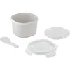 Image de CARE+PROTECT Cuiseur à Riz au Micro-Ondes - Idéal pour Cuire à la Vapeur - Servir et Conserver les Céréales - le Couscous - les Légumes et les Légumineuses - Sans BPA, 2,7 L, 20,5 x 20,5 x 14,5 cm