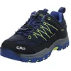 Image de CMP Kids Rigel Low Trekking Shoes Wp Mixte enfant Chaussures de randonnée, Bleu Foncé Vert B Blue Electric, 31 EU
