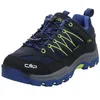 Image de CMP Kids Rigel Low Trekking Shoes WP Mixte Enfant Chaussures de randonnée, Bleu Foncé Vert B Blue Electric, 33 EU