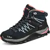 Image de CMP Rigel Mid Trekking Shoe WP, Chaussures de Marche Femme, B Blue Giada Peach, 44 EU