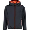 Image de CMP - Veste softshell légère pour enfants avec capuche fixe, Anthracite, 164