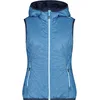 Image de CMP - Gilet femme réversible à capuche fixe, Bleu ciel poussiéreux, XS