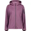 Image de CMP - Veste légère softshell chinée pour femme avec capuche amovible, Rose Fluo Mel., M