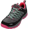 Image de CMP Kids Rigel Low Trekking Shoes WP Mixte Enfant Chaussures de randonnée, Gris Rose Fluo Cemento Pink Fluo, 36 EU
