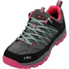 Image de CMP Kids Rigel Low Trekking Shoes WP Mixte Enfant Chaussures de randonnée, Gris Rose Fluo Cemento Pink Fluo, 37 EU