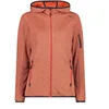 Image de CMP - Veste Knit-Tech pour femme avec capuche fixe, Campari-Briquet, S