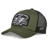 Image de Alpinestars Heritage Patch Trucker Hat Casquette de Baseball Homme Vert Militaire/Noir Taille Unique