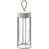 Image de Flos In Vitro Unplugged F018E31K001 Lampe de sol LED en aluminium rechargeable pour l'extérieur Blanc 13,2 x 39,3 cm 3000 K