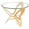 Image de Arti & Mestieri Table Nymphe Or, Métal, D 65 x 50H