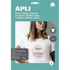 Image de APLI 4128 - Papier transfert vêtement blanc - 10 Feuilles A4 - Compatible avec les imprimantes Ink Jet