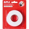 Image de APLI 13986 Ruban adhésif double face en mousse Blanc 19 mm x 2,28 m