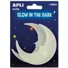 Image de APLI Kids 16551 Sachet d'autocollants luminescents, 2 lunes