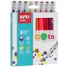 Image de Apli kids 16805-8 feutres Dots avec embouts ronds - 8 couleurs