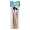 Image de Apli kids 17463 - Blister de 6 pinceaux en bois pointes assorties