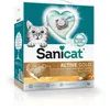 Image de Sanicat - Litière agglomérante Active Gold parfum fleur d’arganier, Composée de minéraux naturels avec contrôle des odeurs garanti, Retient l’humidité et facilite le nettoyage, Format : 6 L (Lot de 2)