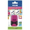 Image de MILAN BYM10272 Compact Touch Taille-crayons avec 2 caoutchouc de remplacement