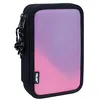 Image de MILAN Plumier Double Sunset Noir Rose 34 Pièces 19,5 x 13 x 5 cm