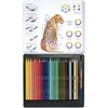 Image de MILAN® Boîte métallique 24 crayons de couleur 100% mine aquarellable Todocolor + 1 pinceau