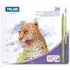 Image de Milan Boîte Métallique 24 Crayons De Couleur Todocolor 100% Solubles à L´eau + 1 Pinceau