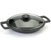 Image de BRA Efficient | Faitout Bas 32 cm, Fonte D'Aluminium, avec Antiadhésif Platiunm Plus sans PFOA, avec Couvercle en Verre et Anses en Silicone Démontables, Tous Feux Dont Induction