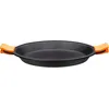 Image de BRA Efficient | Poêle à Paella 40 cm, Fonte d’Aluminium | Revêtement Antiadhésif Platinum Plus sans PFOA, Anses en Silicone Démontables, Noir