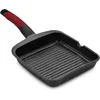 Image de BRA Premiere | Poêle à Griller Rainurée de 28 cm en Fonte d'Aluminium | Revêtement Antiadhésif Renforcé à 3 Couches sans APFO | Convient à Tous les Types de Plaques de Cuisson, Y Compris à Induction