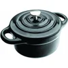 Image de IBILI 725910N Mini Cocotte Rond Noir 10x4,5 cm