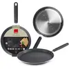 Image de IBILI - Poêle à crêpes Inducta, 26 cm, Aluminium, Antiadhésif, Compatible avec l’induction
