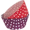 Image de IBILI 735903 Capsule à Pâtisserie Antiadhésive Lot de 50 Pièces Rouge + 50 Pièces Pourpre Papier Imperméable