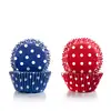 Image de Caissettes à cupcakes bleues et rouges 100 pièces Ibili