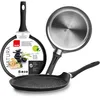 Image de IBILI - Poêle à crêpes Natura, 25 cm, Aluminium, Antiadhésif style pierre, Compatible avec l’induction