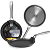 Image de IBILI - Poêle à crêpes Titan, 26 cm, Fonte d’aluminium, Antiadhésif, Compatible avec l’induction