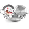 Image de IBILI - Poêle à paella triple couches Triply Energy, 30 cm, Acier inoxydable, 4 portions, Compatible avec l’induction