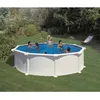 Image de Piscine hors sol acier ronde - Blanche - 4,80 x 1,32 m - ATLANTIS